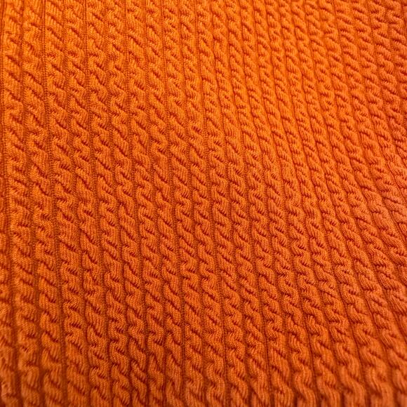 Volcom Junior's Size Medium NWT Rust Orange Scoop Neck Textured Swim Top $48 - Picture 7 of 8